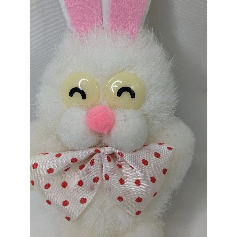 White Rabbit Plush‎ Bunny 4.5 Inch Puffy Felt Ears Ornament